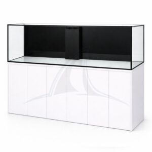375 GAL 96X30X30 AQUA JAPAN STARPHIRE GLASS TANK- WHITE STAND, ALUMINUM FRAME