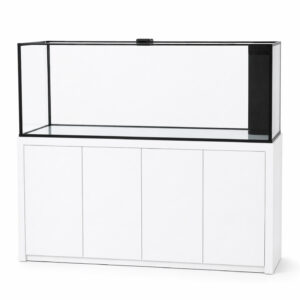270 GAL 72x36x24 PENINSULA STARPHIRE  GLASS TANK- WHITE STAND, ALUMINUM FRAME