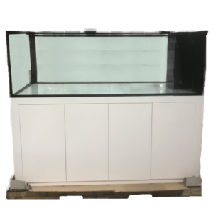 270 GAL 72X36X24 PENINSULA STARPHIRE GLASS TANK- BLACK STAND, ALUMINUM FRAME