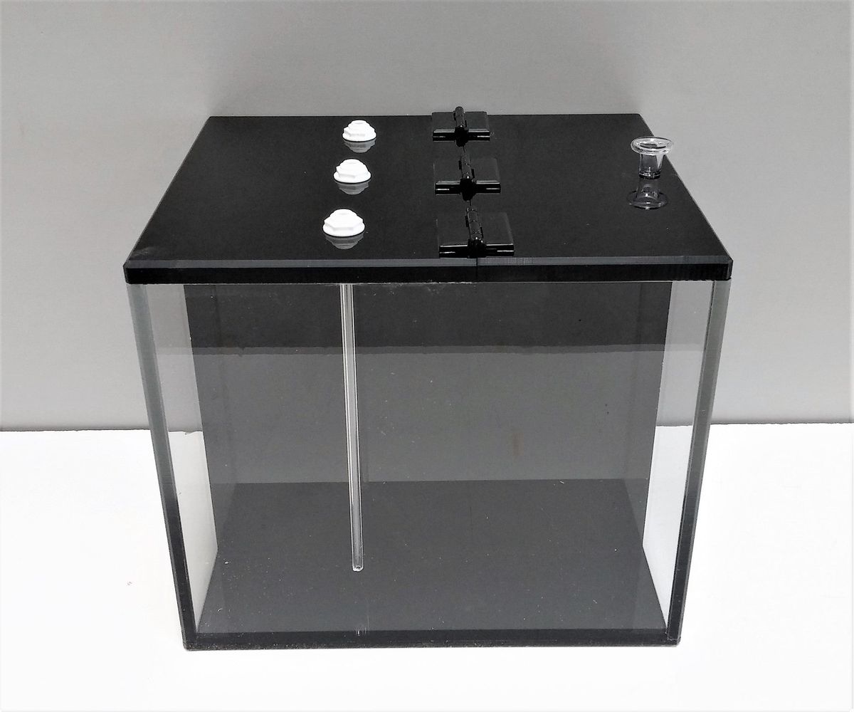 3 Part Dosing Container - Black & Clear, photo 3