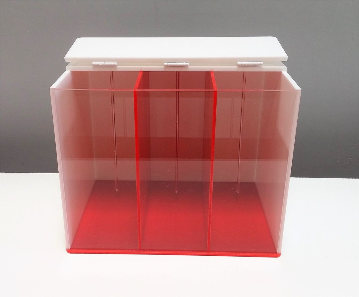 3 Part Dosing Container - Red & White, photo 3