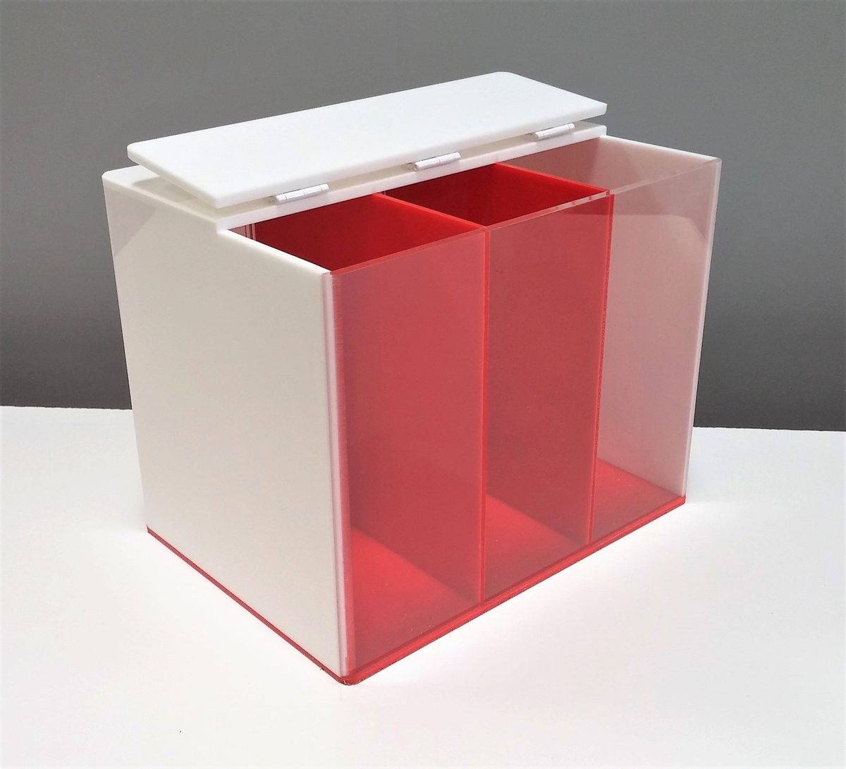 3 Part Dosing Container - Red & White, photo 4