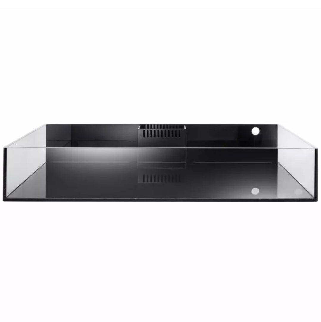 REF# 306 - 30x20x6 - Rimless 1/2" thick Reef ready Frag tank with black back, black base (1/4"), photo 2