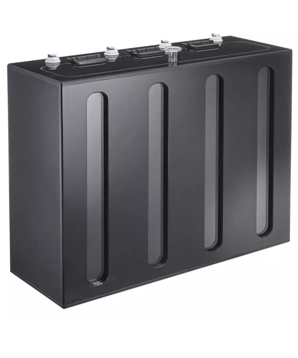 REF# DO18 - 18x6x12 (4) Compartment Black dosing Container
