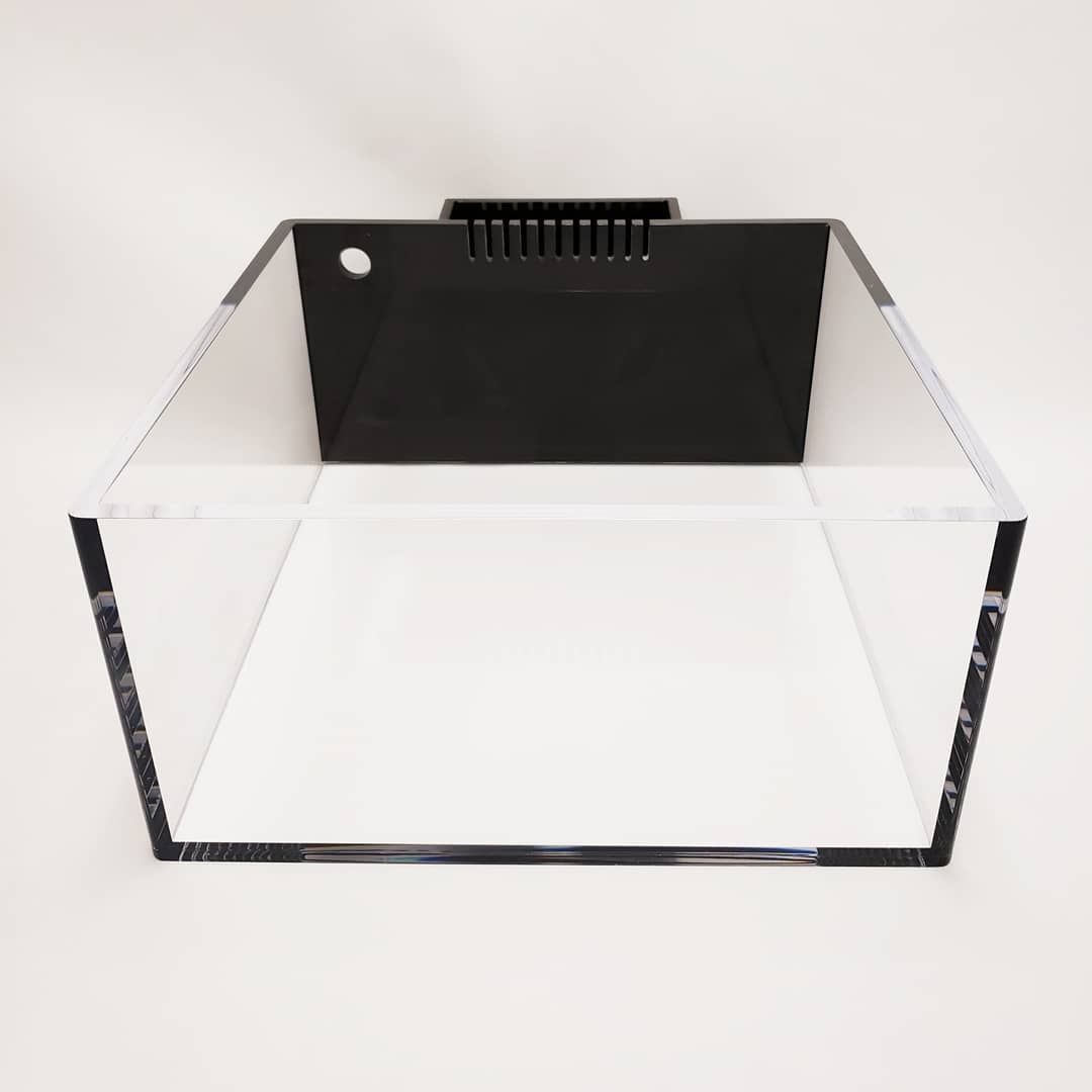 REF# FT119 - Rimless 3/4" Thick (Heavy Duty) Frag Tank with External Overflow (6 Sizes)