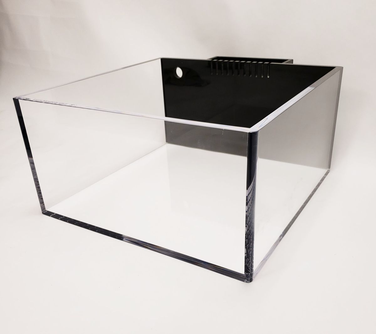 REF# FT119 - Rimless 3/4" Thick (Heavy Duty) Frag Tank with External Overflow (6 Sizes), photo 3