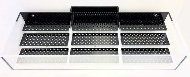 REF# FT140 - 72"x24"x12" Rimless FragTank w/ 9 Frag Racks (Staggered), photo 2