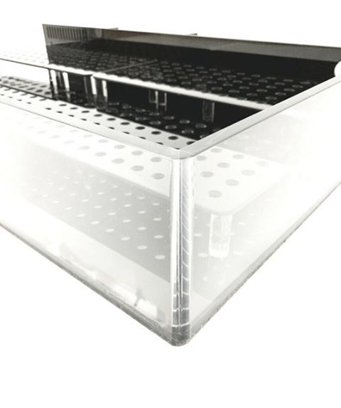 REF# FT311 - Rimless AIO Frag Tank w/ 4 Staggered Frag Racks 36"x24"x8" (30 gal.), photo 5