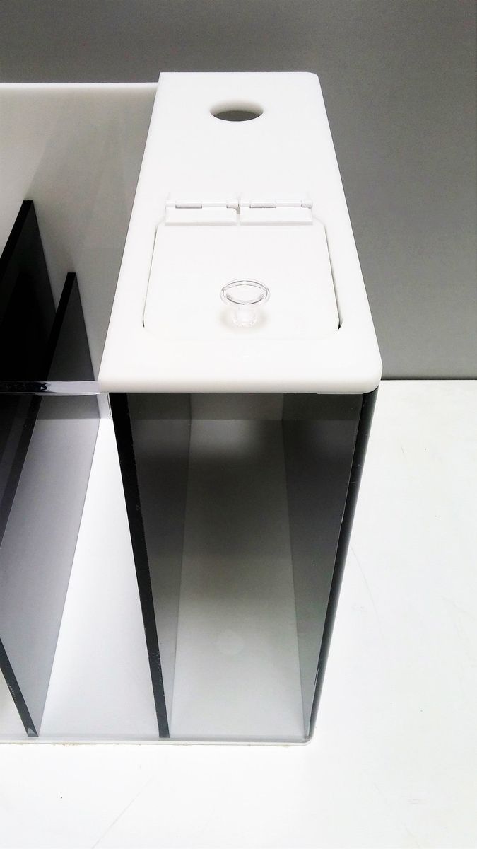 REF# S102 - Black & White Sump w/ Built-in Auto Top Off Reservoir (7 sizes available), photo 2