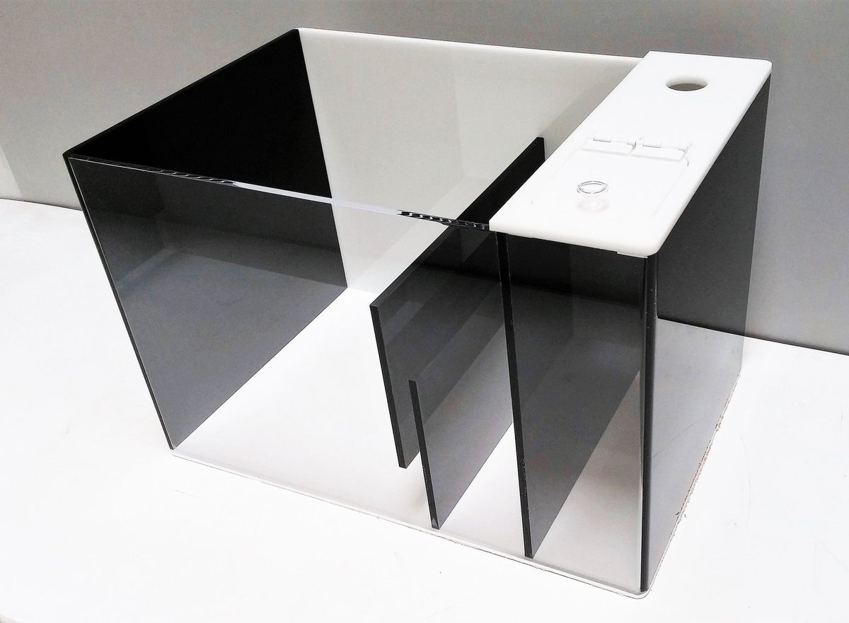 REF# S102 - Black & White Sump w/ Built-in Auto Top Off Reservoir (7 sizes available), photo 3