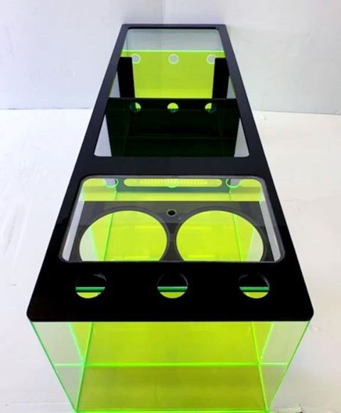 REF# S128 - Neon Green/Black/Clear Sump, photo 3